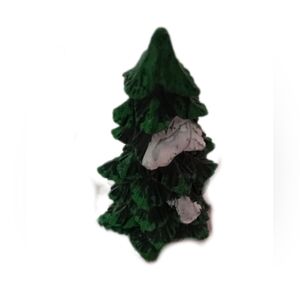 Festive Green and White Holiday Tree Ornament